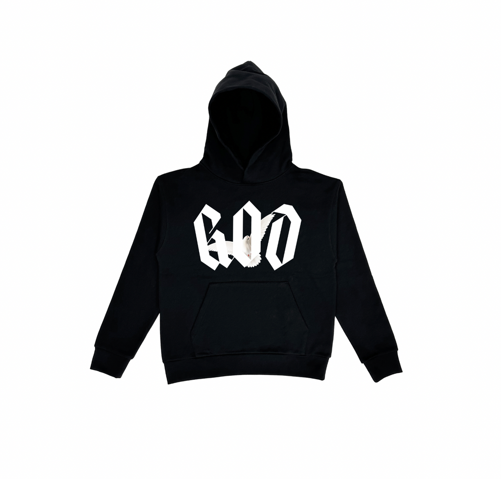 Praise God graphic hoodie gold