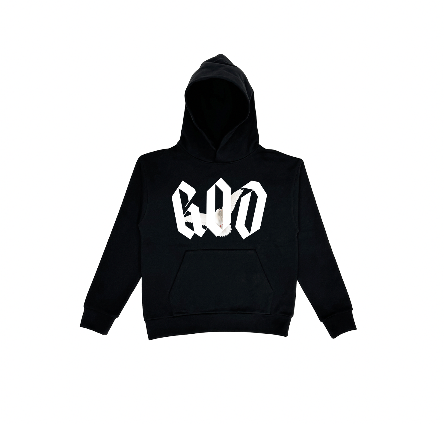 Praise God graphic hoodie gold